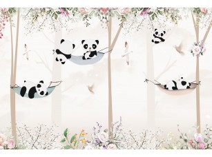 Фреска «Панда на дереве» - фото (1)