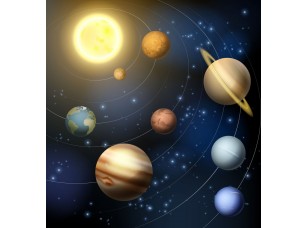 Фреска «Планеты вокруг солнца»