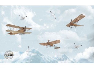 Фреска «Самолеты над горами» - фото (1)