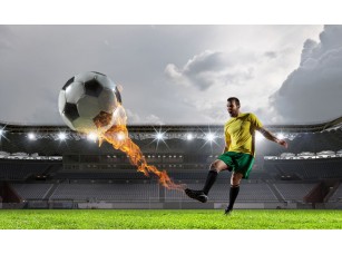 Фреска «Огненный удар по мячу» - фото (1)