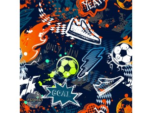Фреска «Футбольное граффити »