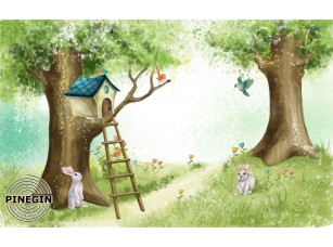 Фреска «Акварельный лес» - фото (1)