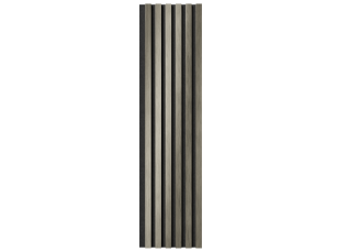 Комплект акуст.панелей, черный войлок, 1200х300х19мм, рейки ЭКОПОЛИМЕР, платина матовая/2шт. - фото (2)