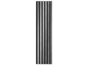Комплект акуст.панелей, черный войлок, 1200х300х19мм, рейки ЭКОПОЛИМЕР, хром матовый/2шт. - фото (2)