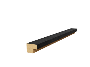 Торцевая рейка 25х19х2750мм, МДФ, дуб графит - фото (1)