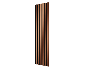 Комплект акуст.панелей, черный войлок, 1200х300х19мм, рейки ЭКОПОЛИМЕР, красная медь/2шт. - фото (1)