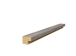 Торцевая рейка 25х19х2750мм, МДФ, дуб старинный светло-серый - фото (1)