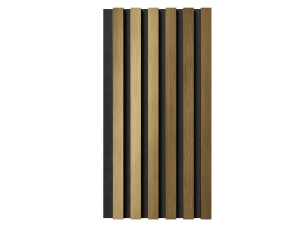 Комплект акуст.панелей, черный войлок, 600х300х19мм, рейки ЭКОПОЛИМЕР, золото матовое/2шт. - фото (2)