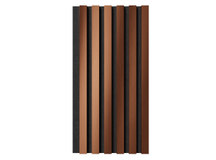 Комплект акуст.панелей, черный войлок, 600х300х19мм, рейки ЭКОПОЛИМЕР, красная медь/2шт. - фото (2)