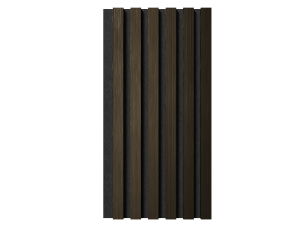 Комплект акуст.панелей, черный войлок, 600х300х19мм, рейки ЭКОПОЛИМЕР, шампань/2шт. - фото (2)