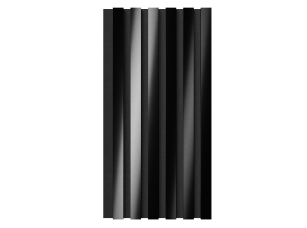 Комплект акуст.панелей, черный войлок, 600х300х19мм, рейки ЭКОПОЛИМЕР, черное зеркало/2шт. - фото (2)