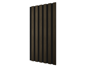 Комплект акуст.панелей, черный войлок, 600х300х19мм, рейки ЭКОПОЛИМЕР, шампань/2шт. - фото (1)