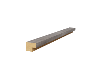 Торцевая рейка 25х19х1350мм, МДФ, дуб дымчатый - фото (1)