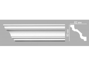 Плинтус потолочный гладкий Decomaster 96261/34 (80х82х2400мм)