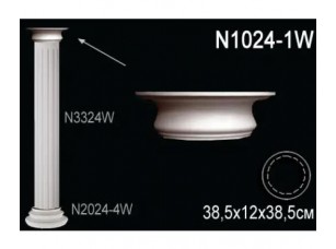 Капитель колонны N1024-1W Перфект Полиуретан - фото (1)