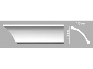 Плинтус потолочный гладкий Decomaster 96265/26 (115х115х2400мм)