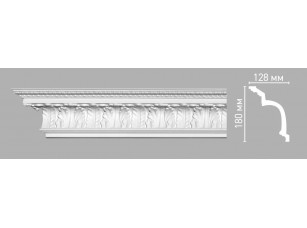 Плинтус потолочный с орнаментом Decomaster 95097/11 (180х128х2400мм)