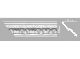 Плинтус потолочный с орнаментом Decomaster 95141/11 (170х172х2400мм)