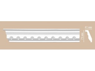 Потолочный плинтус с орнаментом Decomaster 95112 (73*41*2400)