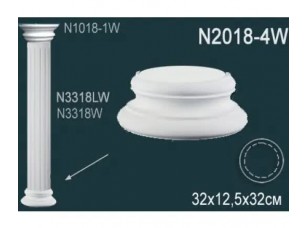Капитель колонны N2018-4W Перфект Полиуретан - фото (1)