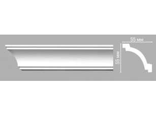 Плинтус потолочный гладкий Decomaster 96516 (55х55х2400мм)