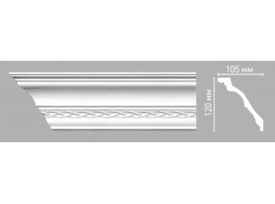 Плинтус потолочный с орнаментом Decomaster 95107/18 (120х105х2400мм)