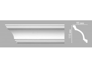 Плинтус потолочный гладкий Decomaster 96270/32 (115х95х2400мм)