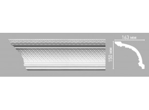 Плинтус потолочный с орнаментом Decomaster 95140 (150х163х2400мм)