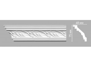 Плинтус потолочный с орнаментом Decomaster 95021/45 (75х68х2400мм)