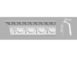 Плинтус потолочный с орнаментом Decomaster 95142 (240х100х2400мм)