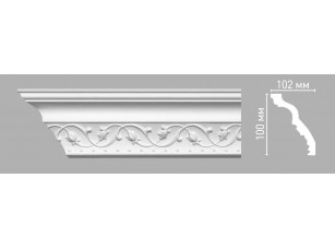 Плинтус потолочный с орнаментом Decomaster 95821/30 (100х102х2400мм)