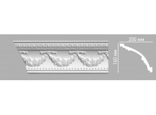 Плинтус потолочный с орнаментом Decomaster 95026/12 (160х200х2400мм)