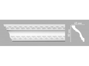 Плинтус потолочный с орнаментом Decomaster 95016/45 (80х65х2400мм)