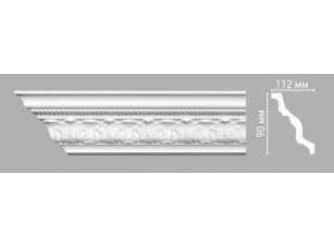 Плинтус потолочный с орнаментом Decomaster 95095/30 (90х112х2400мм)