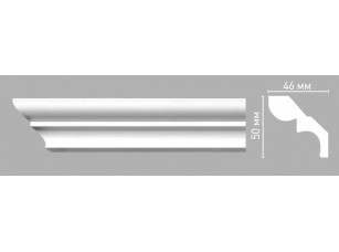 Плинтус потолочный гладкий Decomaster 96669 (50х46х2400мм)