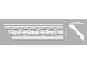 Плинтус потолочный с орнаментом Decomaster 95018/50 (65х68х2400мм)