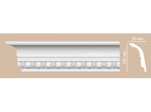 Потолочный плинтус с орнаментом Decomaster DT 168 (150*80*2400)