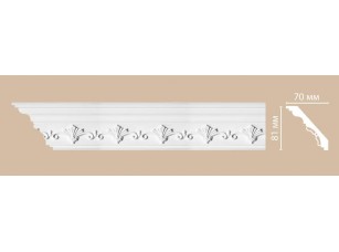 Потолочный плинтус с орнаментом Decomaster DT 9854 (81*73*2400)