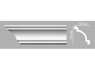 Плинтус потолочный гладкий Decomaster 96013/26 (100х102х2400мм)