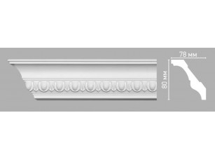 Плинтус потолочный с орнаментом Decomaster 95023/36 (80х78х2400мм)