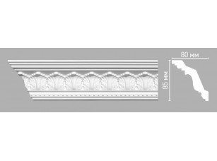 Плинтус потолочный с орнаментом Decomaster 95024/36 (85х80х2400мм)