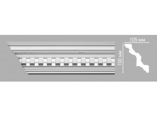 Плинтус потолочный с орнаментом Decomaster 95101/24 (100х105х2400мм)