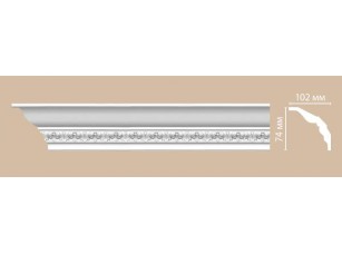 Потолочный плинтус с орнаментом Decomaster DT 3 (74*102*2400)