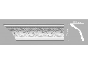 Плинтус потолочный с орнаментом Decomaster 95104/30 (95х100х2400мм)