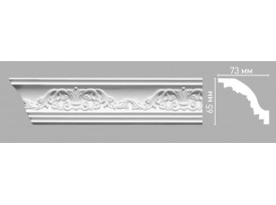 Плинтус потолочный с орнаментом Decomaster 95019/45 (65х73х2400мм)