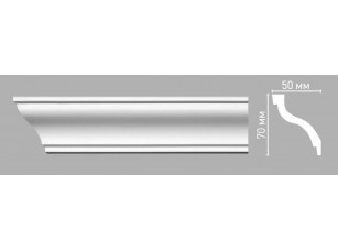 Плинтус потолочный гладкий Decomaster 96212/70 (70х50х2400мм)