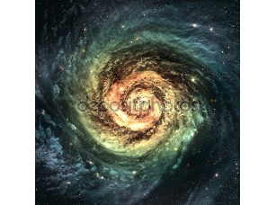Фотообои «Невероятно красивые спиральная галактика где-то в глубоком космосе»