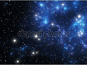 Фотообои «Звезды синие Космическая туманность»