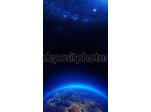 Фотообои «Земля в ночных огоньках»