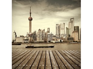 Фотообои «Шанхайский горизонт»